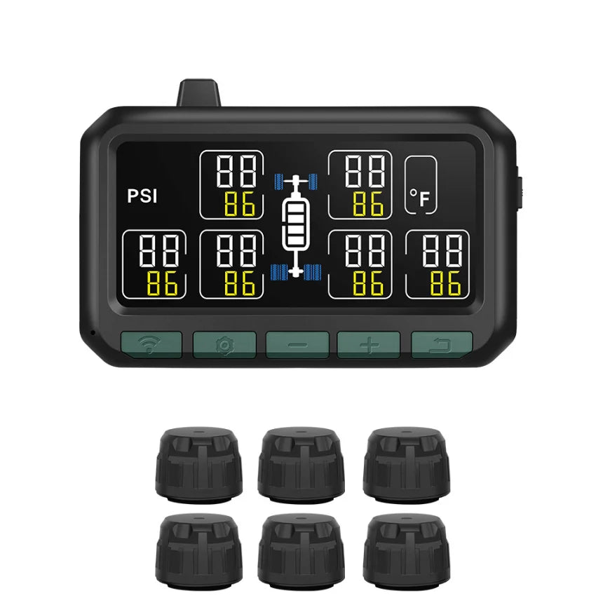 Cross-border Exclusive Smart Wireless Tire Pressure Monitoring System for 6-Wheel Trucks and Buses