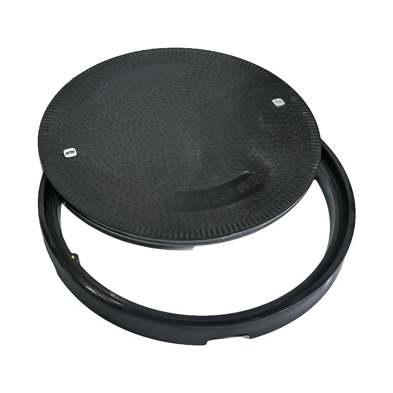 Durable EN 124 C/O 900mm Heavy Duty D400 Waterproof Anti-slip SMC Fiber Manhole Cover with Lightweight Design