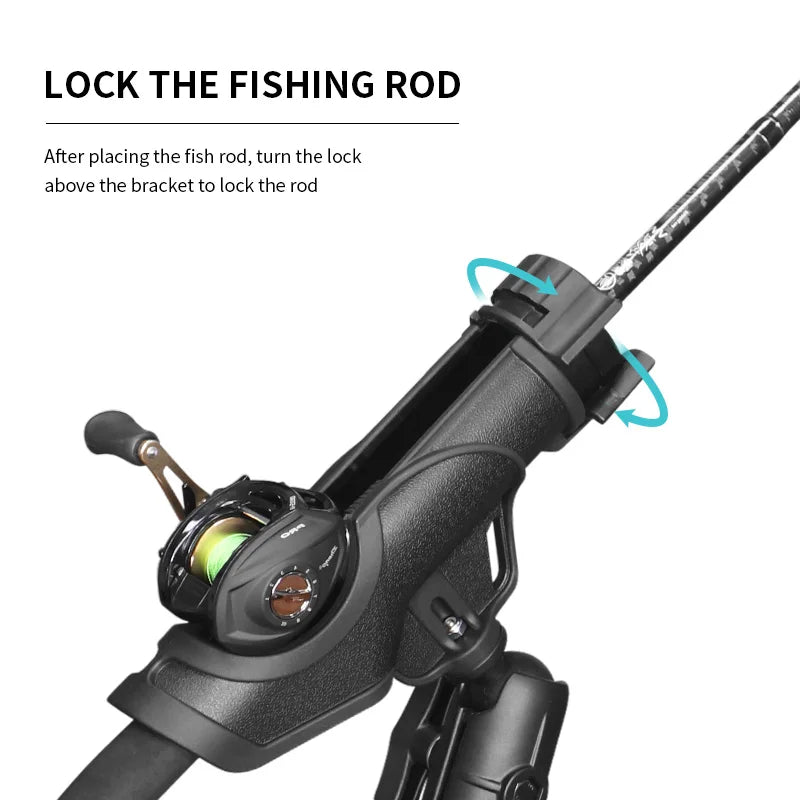 VIN frees your hands.Fishing rod holder,equipped with a 9.5cm dual-hole arm and a 1.5inch ball base,compatible with RAM mounts
