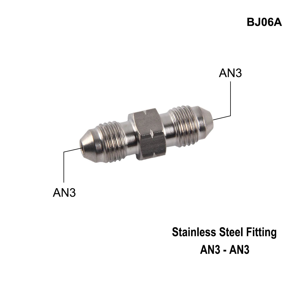 AN3 Motorcycle Motor Bike Hydraulic Brake Oil Hose Line Banjo Fitting m10x1 stainless Steel 10mm