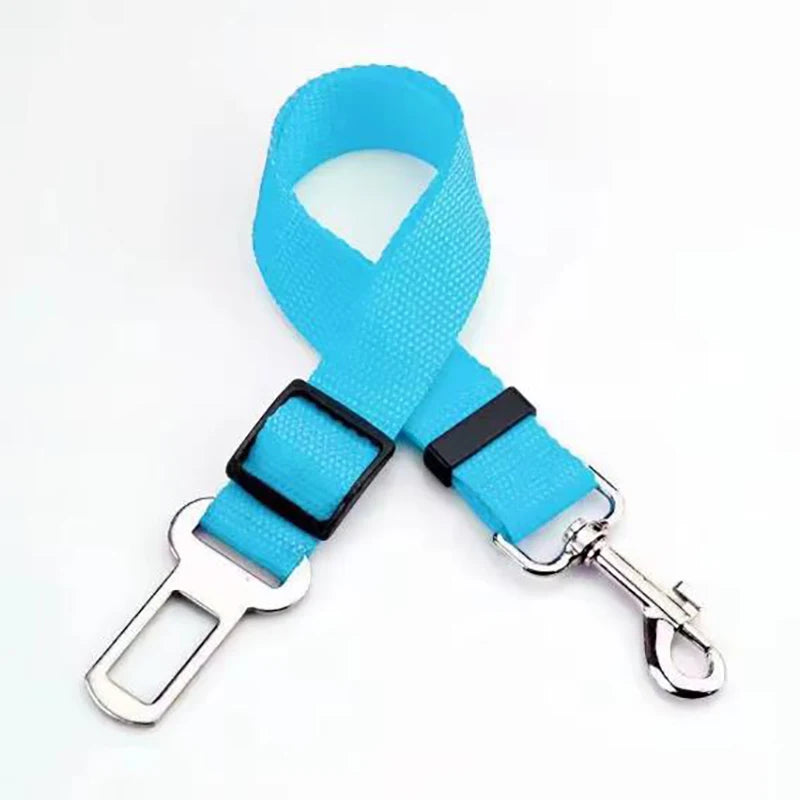 Adjustable Dogs Accessoires Pet Cat Dog Car Seat Belt Pet Seat Vehicle Dog Harness Lead Clip Safety Lever Traction Dog Collars