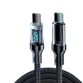 NNBILI 120W A-C and C-C Phone Super Fast Charging Cable with LED display screen, not compatible Xiaomi iPhone、 Samsung