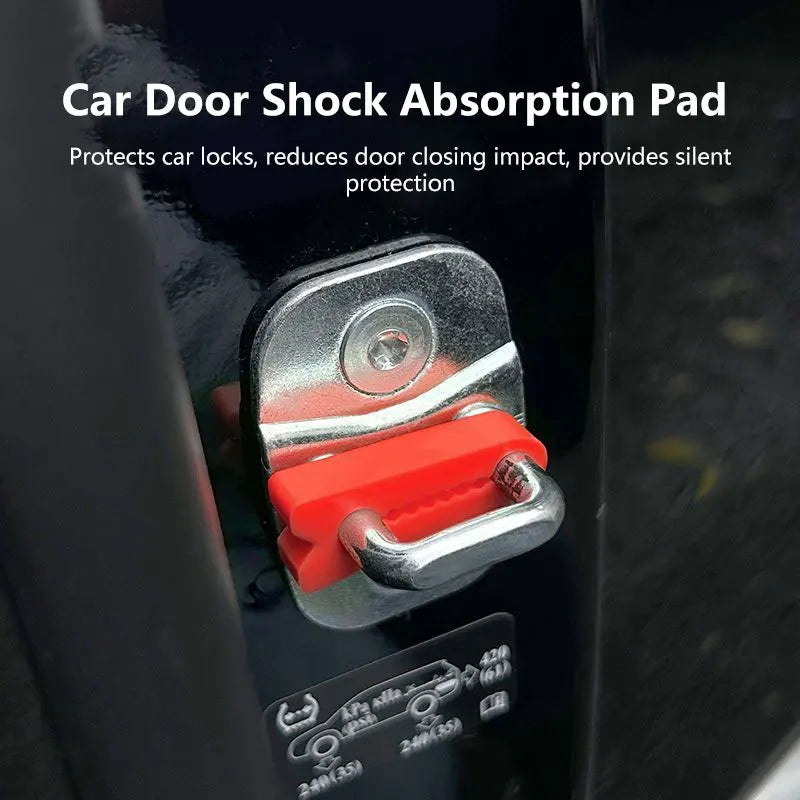 Car Door Shock Absorber Universal Car Door Buckle Soundproof Deadener Damper Cushion Anti-Vibration Buffer Pad for Most Cars
