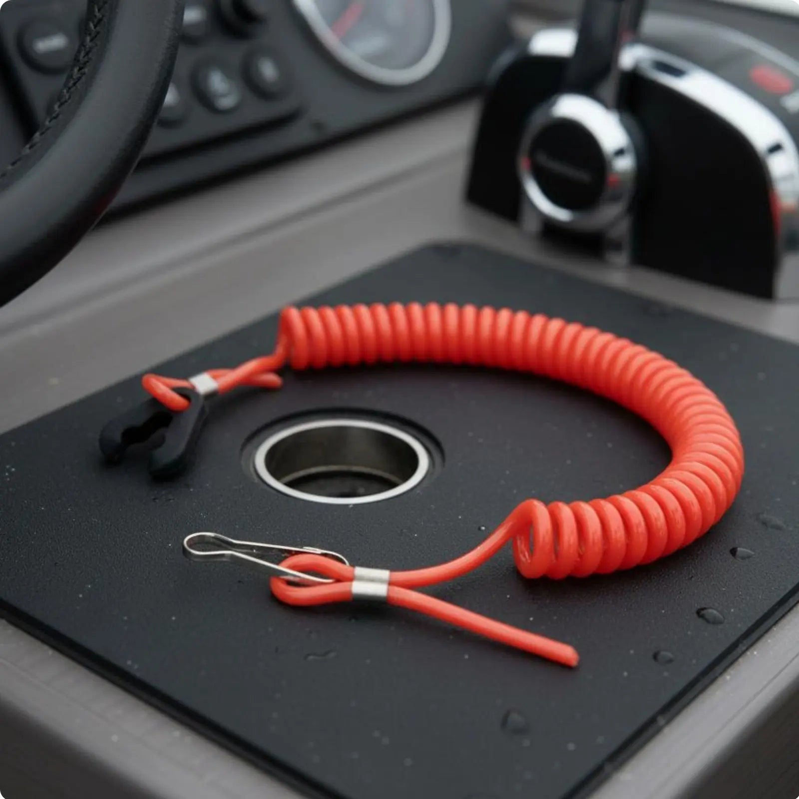 Aquatic Kill Cutoff Lanyard Universal Kill Cutoff Lanyard Engine Stop Tether Long-Lasting Boat Engine Safety Cord Wear-Resistant