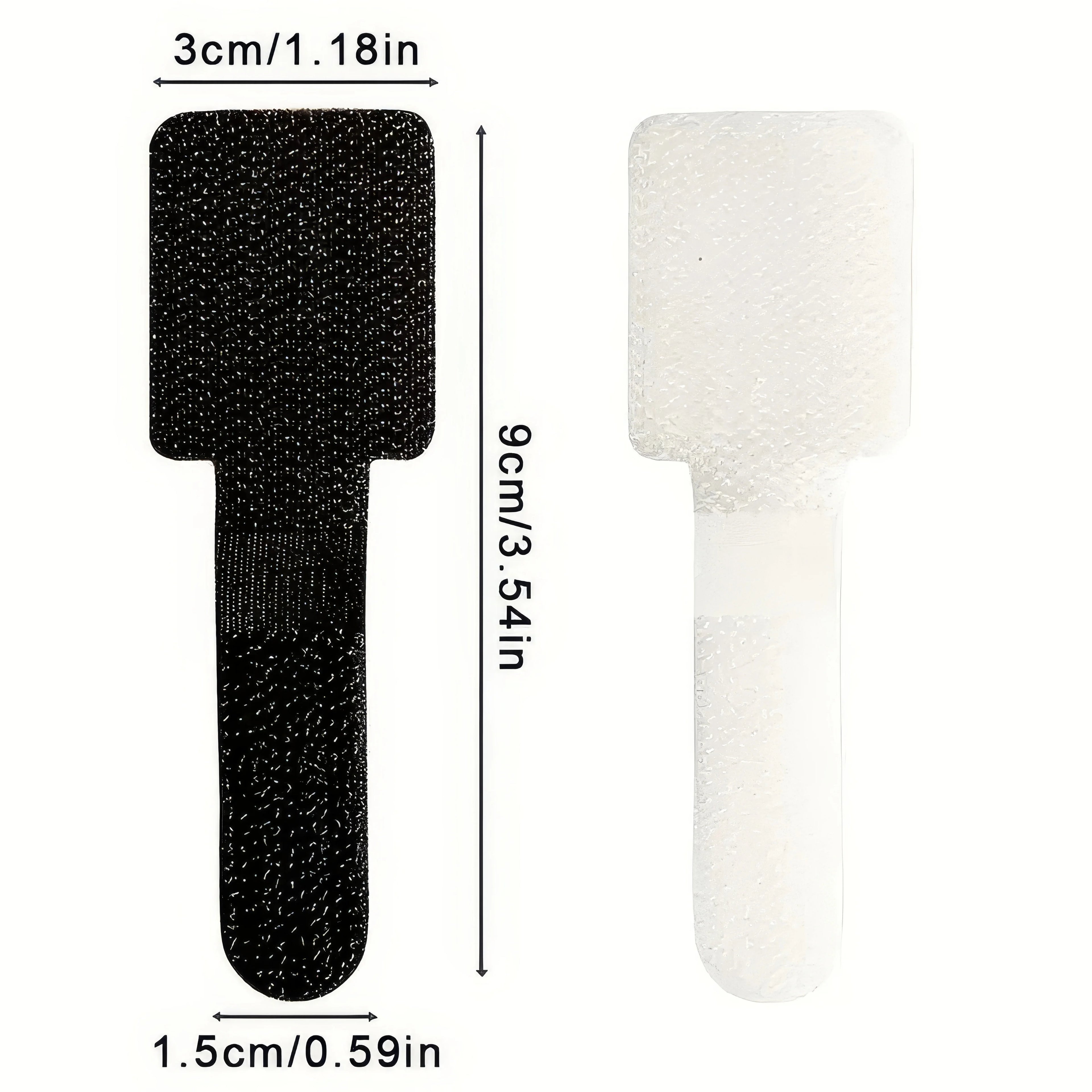 10/20/30 Wire Ties, White/black, Non Damaging To Equipment, Easy To Adjust Self-adhesive Tape, Suitable for Home/office Use
