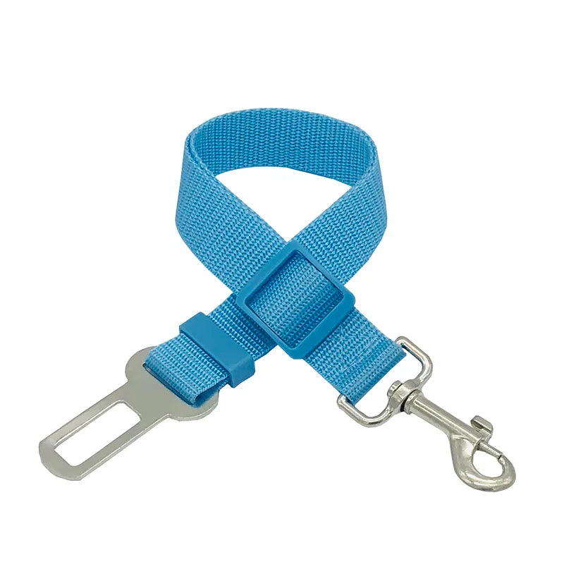 Adjustable Dogs Accessoires Pet Cat Dog Car Seat Belt Pet Seat Vehicle Dog Harness Lead Clip Safety Lever Traction Dog Collars