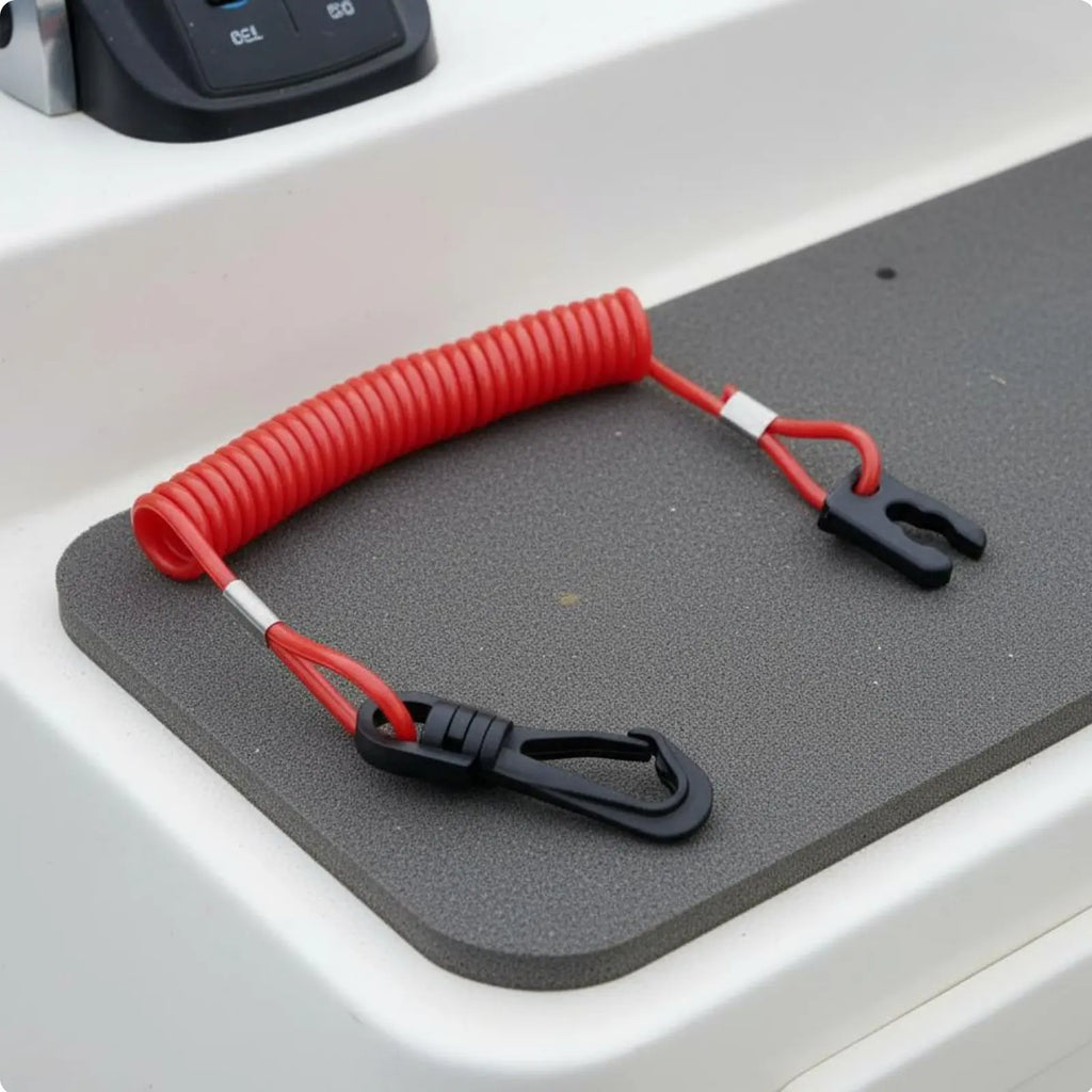 Aquatic Kill Cutoff Lanyard Universal Kill Cutoff Lanyard Engine Stop Tether Long-Lasting Boat Engine Safety Cord Wear-Resistant