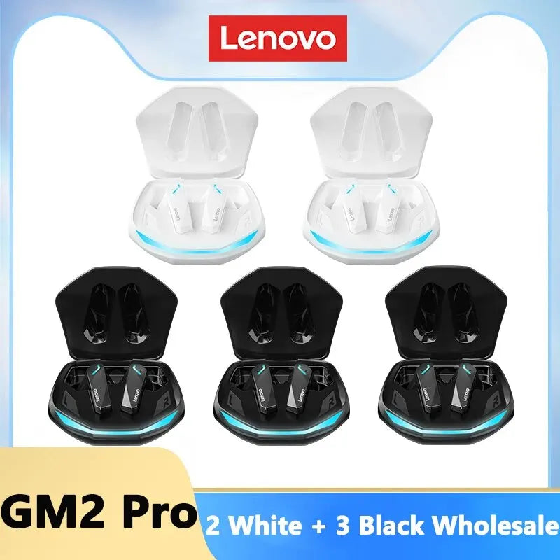 Lenovo Wireless GM2 Pro Bluetooth 5.3 Earphones Gaming Low Latency Dual Mode Music Earbuds Sports In-Ear Headset With Mic Gifts