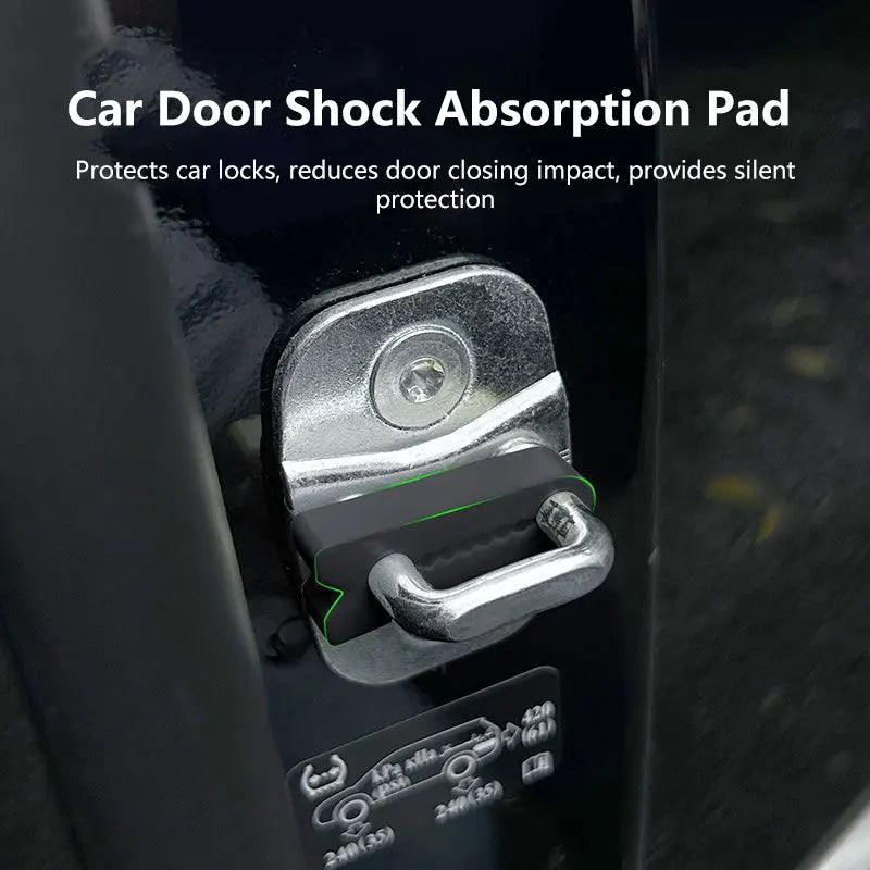 Car Door Shock Absorber Universal Car Door Buckle Soundproof Deadener Damper Cushion Anti-Vibration Buffer Pad for Most Cars