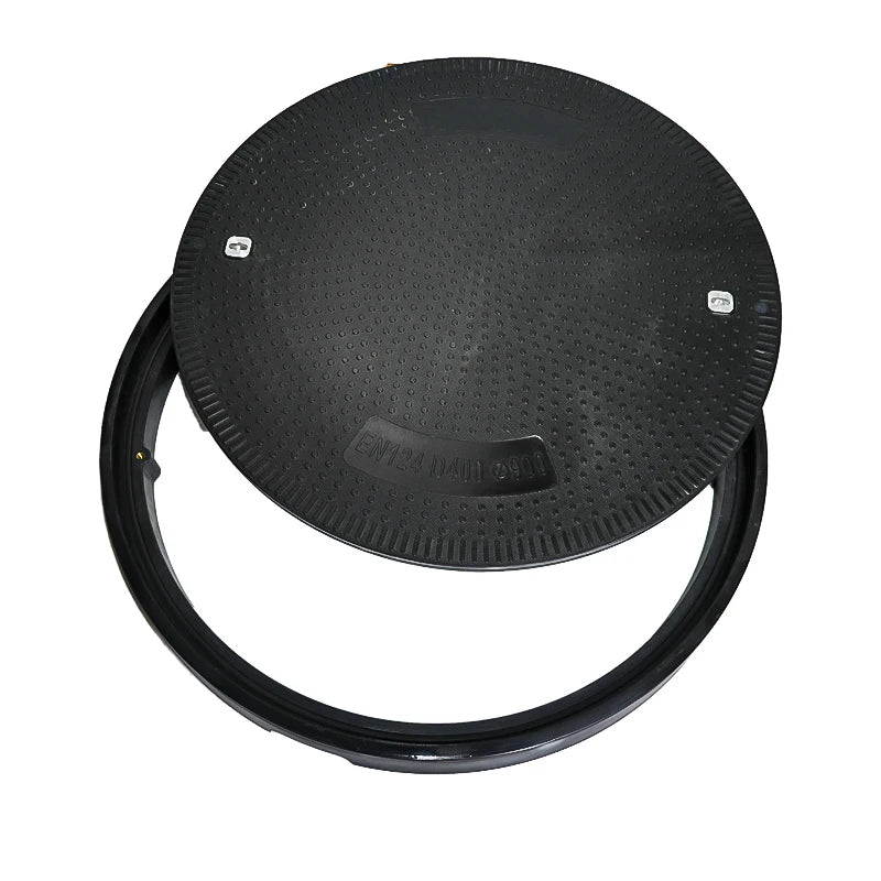 Durable EN 124 C/O 900mm Heavy Duty D400 Waterproof Anti-slip SMC Fiber Manhole Cover with Lightweight Design