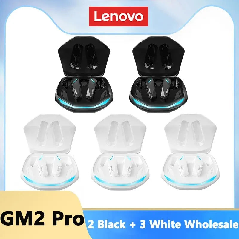 Lenovo Wireless GM2 Pro Bluetooth 5.3 Earphones Gaming Low Latency Dual Mode Music Earbuds Sports In-Ear Headset With Mic Gifts