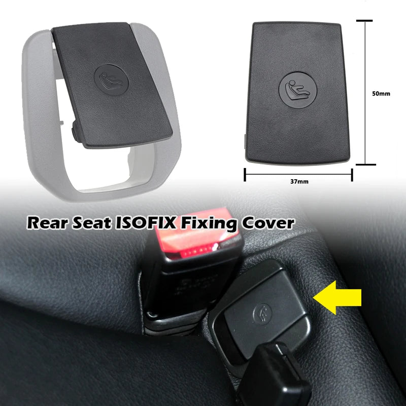 Rear Seat ISOFIX Buckle Flip Cover Child Seat Safety Belt Caps Fit For BMW F30 F31 F20 F21 F22 F80 M3 F34 X1 E84 E90 Accessories