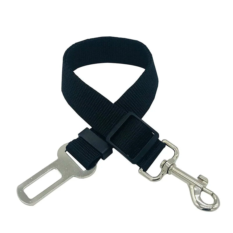 Adjustable Dogs Accessoires Pet Cat Dog Car Seat Belt Pet Seat Vehicle Dog Harness Lead Clip Safety Lever Traction Dog Collars