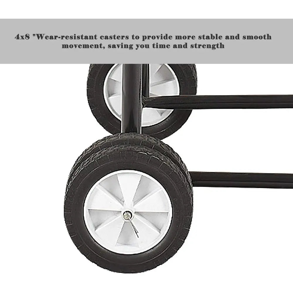 Heavy Duty 315 lbs Capacity Boat Motor Stand, Pro Engine Carrier Cart for Storage (Black)