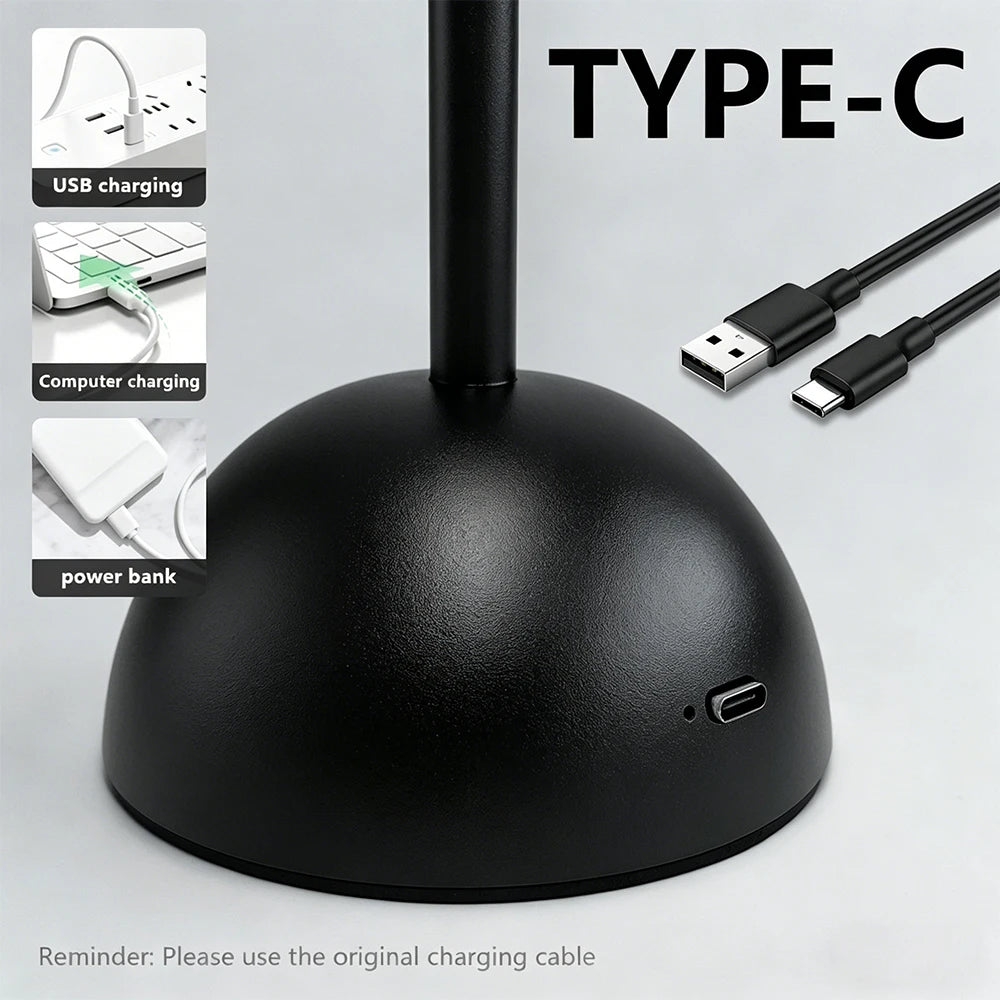 Eye Protection Desk Lamp Designed for Children's Learning and Reading USB Rechargeable Table Lamp Bedside Lamp Gift for Children