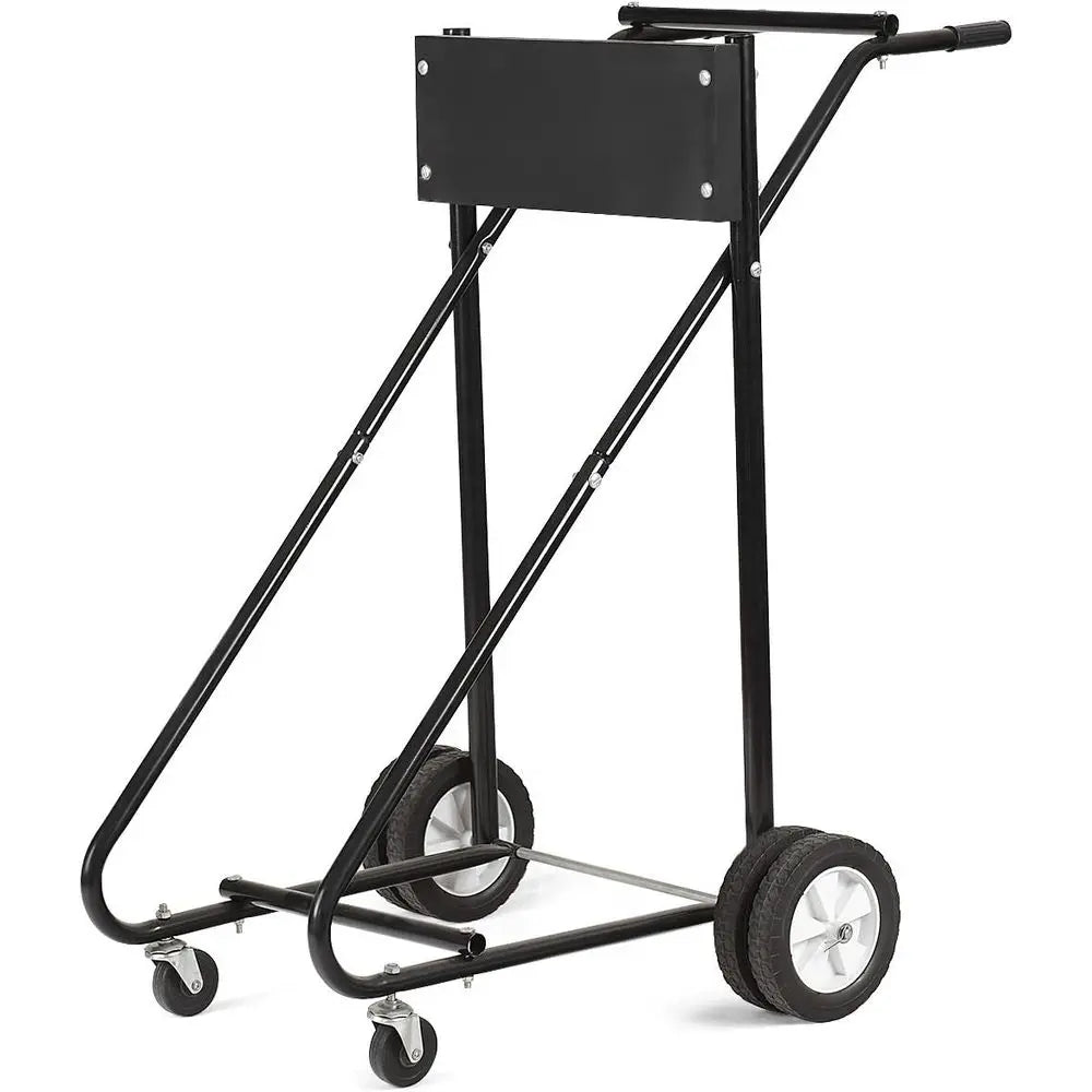 Heavy Duty 315 lbs Capacity Boat Motor Stand, Pro Engine Carrier Cart for Storage (Black)