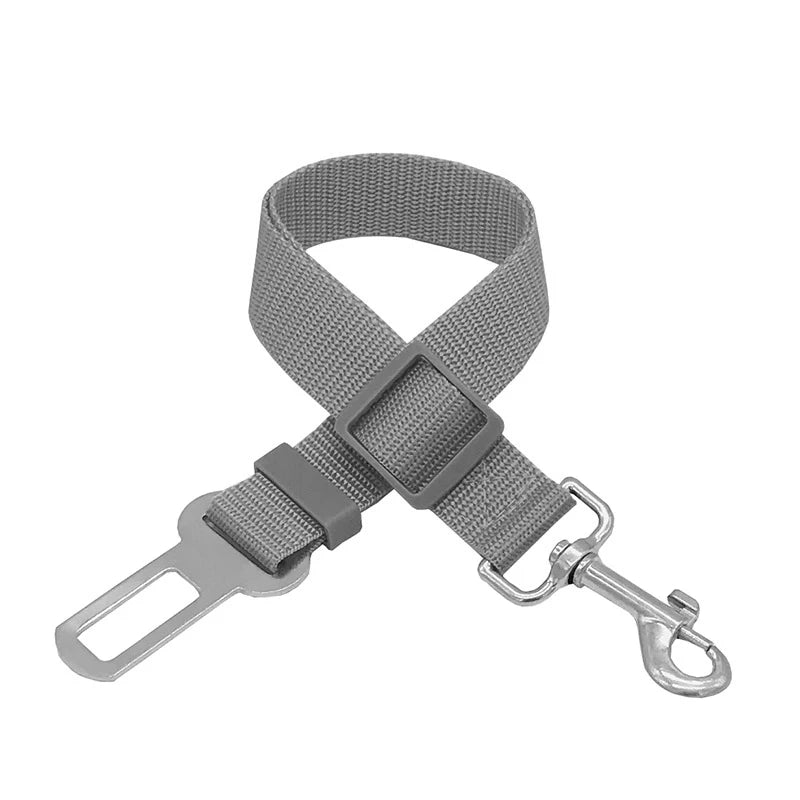 Adjustable Dogs Accessoires Pet Cat Dog Car Seat Belt Pet Seat Vehicle Dog Harness Lead Clip Safety Lever Traction Dog Collars