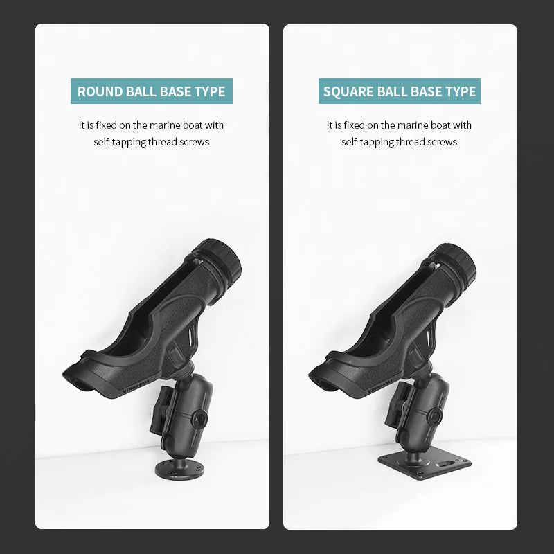 VIN frees your hands.Fishing rod holder,equipped with a 9.5cm dual-hole arm and a 1.5inch ball base,compatible with RAM mounts