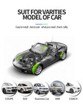 Car TPMS Tire Pressure Monitoring System Solar Charging HD Digital LCD Display Auto Alarms Wireless External Sensors TPMS