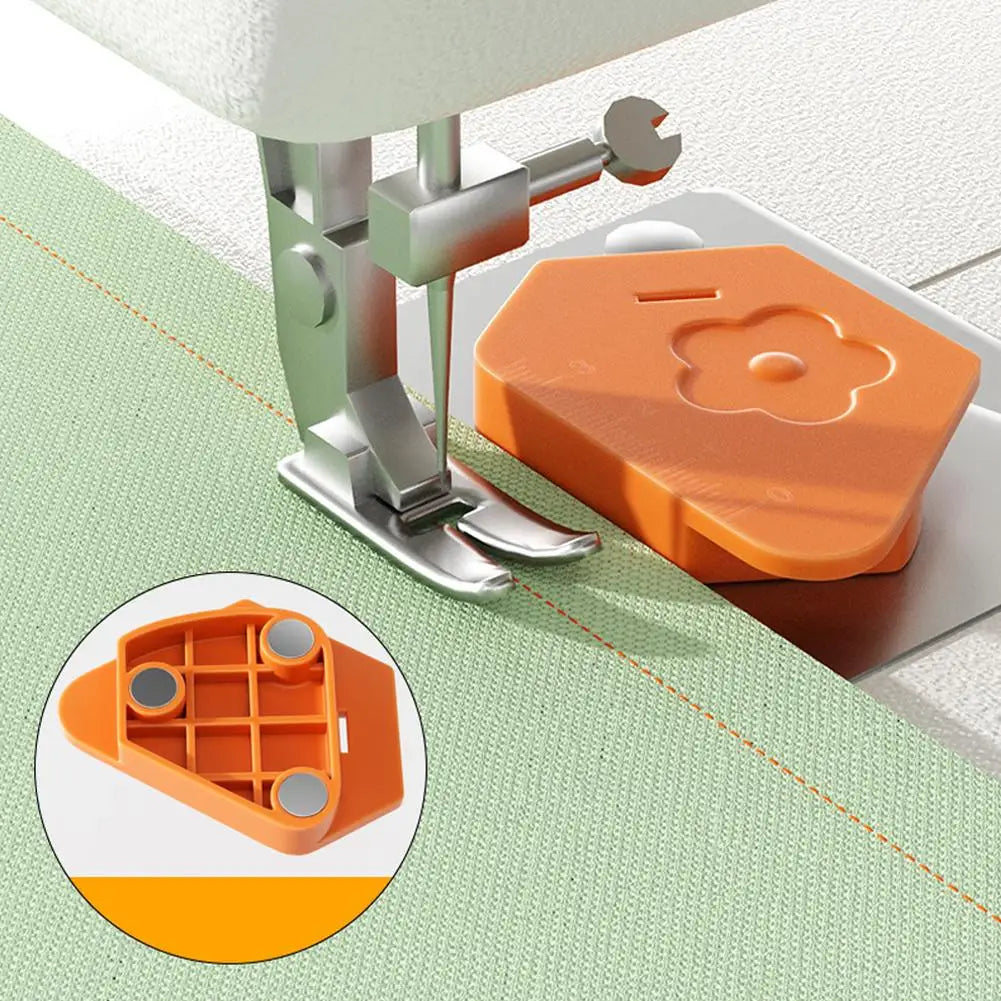 Magneet Slot Stitcher Naaimachine Accessoires Nieuwe Multipurpose Magnet Gauge Edge Polygonal Anti-Curling Plastic Positioner