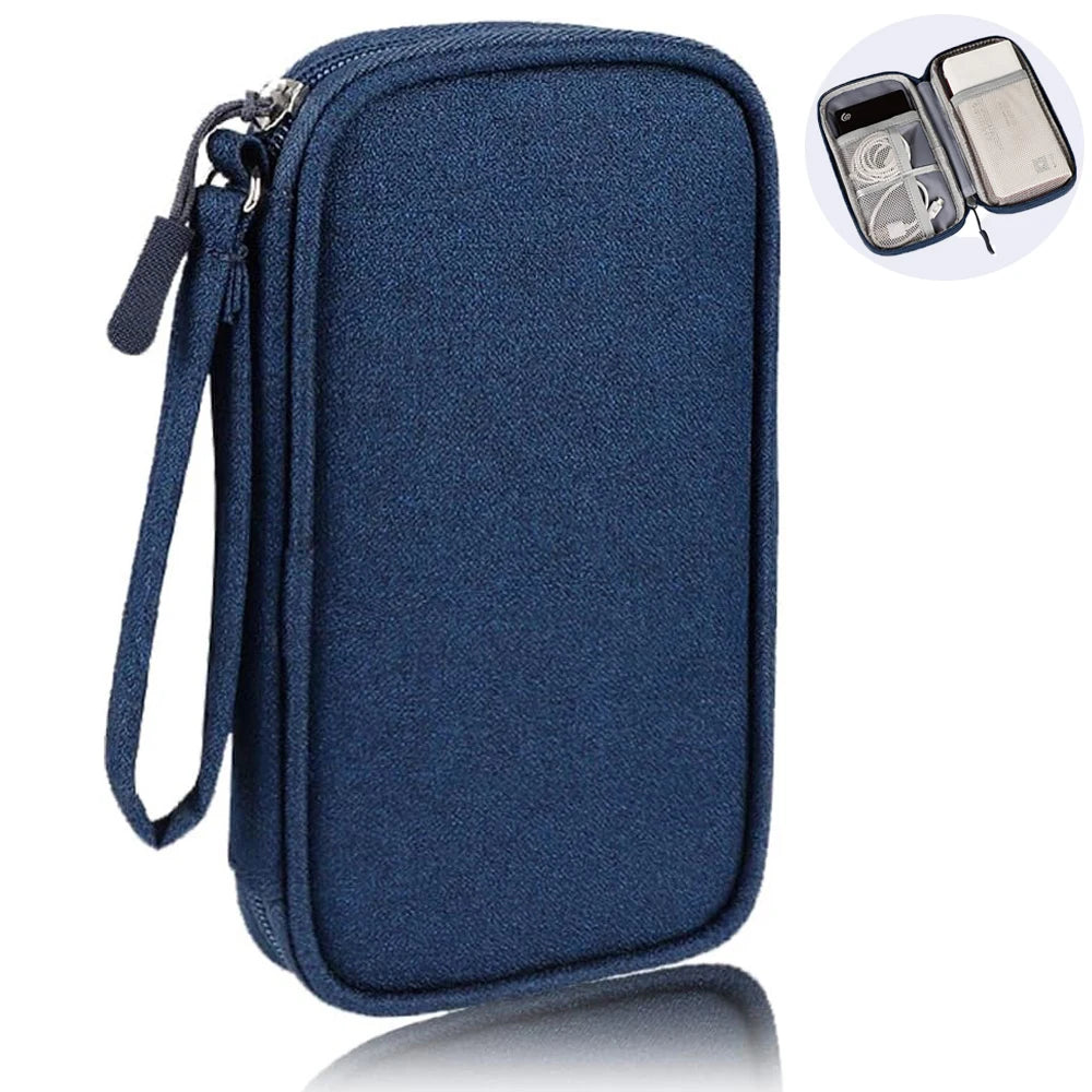USB Cable Storage Bag Multifunctional Travel Portable Data Line Phone Charger Power Bank Electronic Accessories Organizer