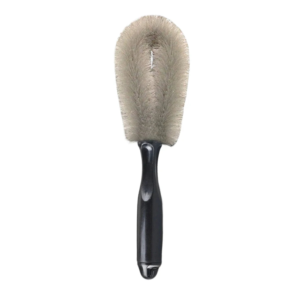 Tire Detail Brush Car Rim Scrubber Cleaner Duster Car Wheel Rim Hub Cleaning Brush Soft Bristle Auto Detailing Washing Tools