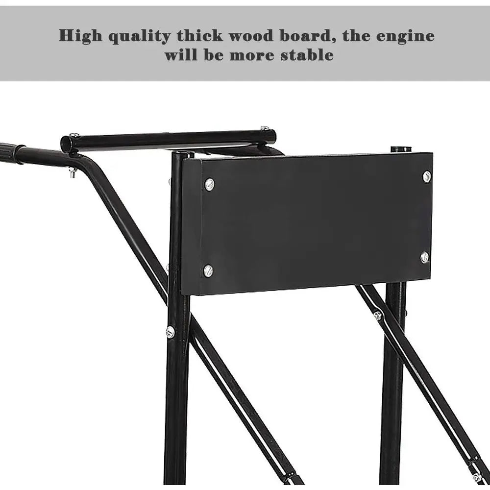 Heavy Duty 315 lbs Capacity Boat Motor Stand, Pro Engine Carrier Cart for Storage (Black)