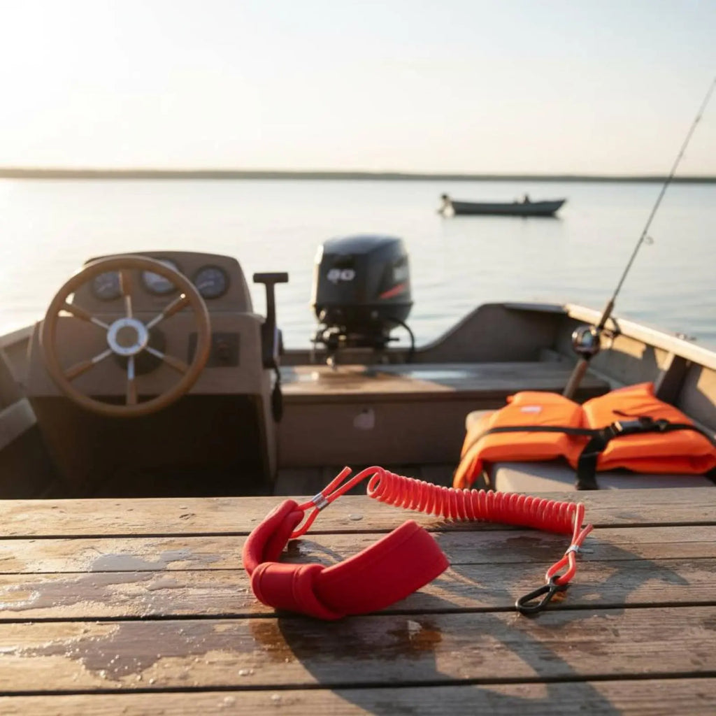 Aquatic Kill Cutoff Lanyard Universal Kill Cutoff Lanyard Engine Stop Tether Long-Lasting Boat Engine Safety Cord Wear-Resistant