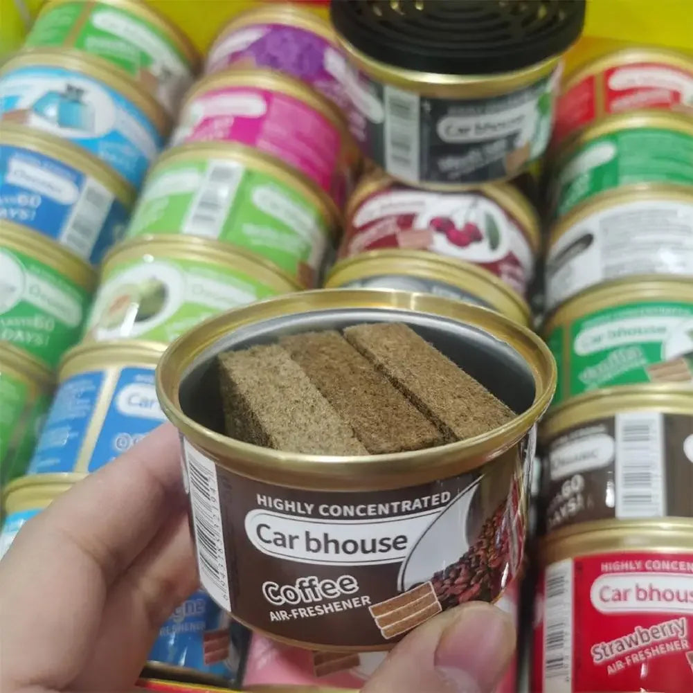Auto Supplies Canned Wood Blocks Car Air Fresheners Perfume Coffee Flavor Explosion Car Foreign Aromatherapy Deodorant Supplies