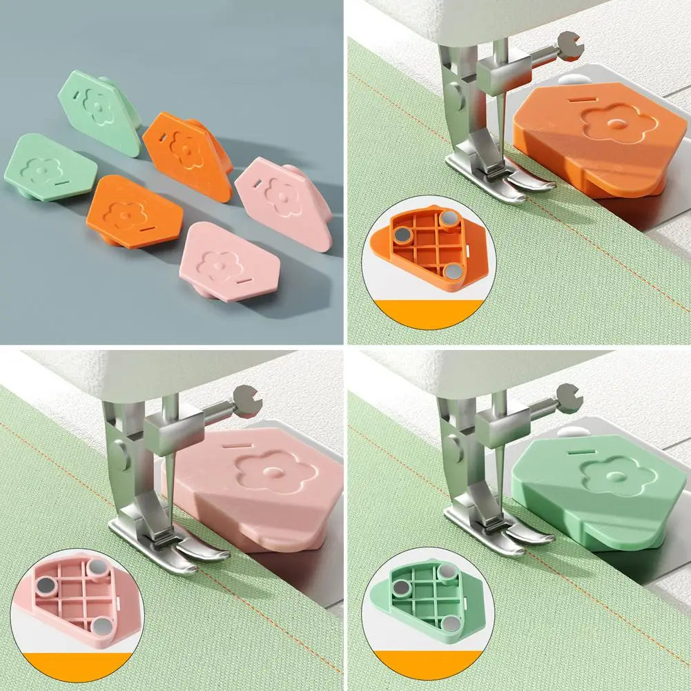Magneet Slot Stitcher Naaimachine Accessoires Nieuwe Multipurpose Magnet Gauge Edge Polygonal Anti-Curling Plastic Positioner