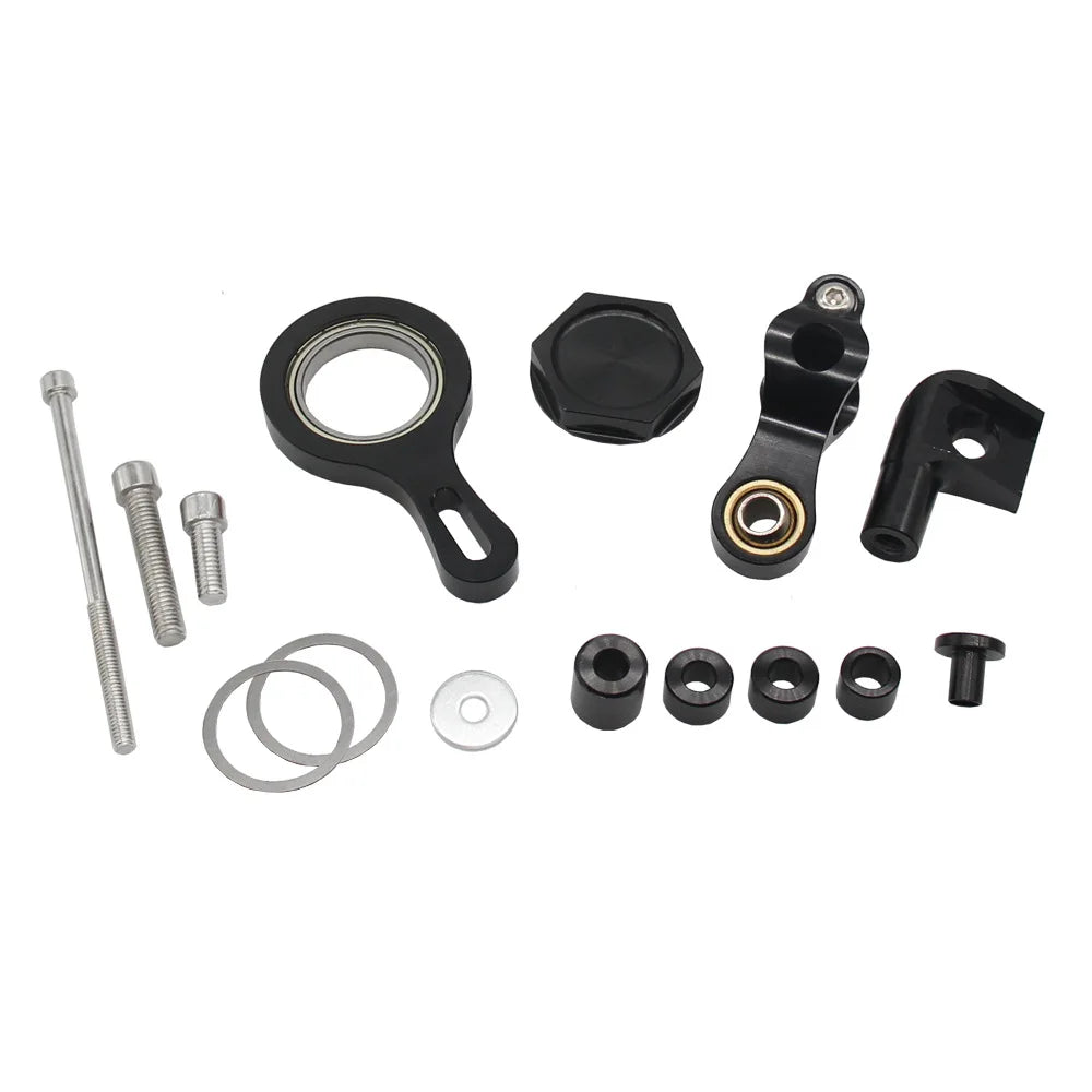 Motorcycle Steering Stabilizer Damper Mounting Bracket Kit Modification Accessories Replacement for YZFR1 2002-2017 YZFR6 2006