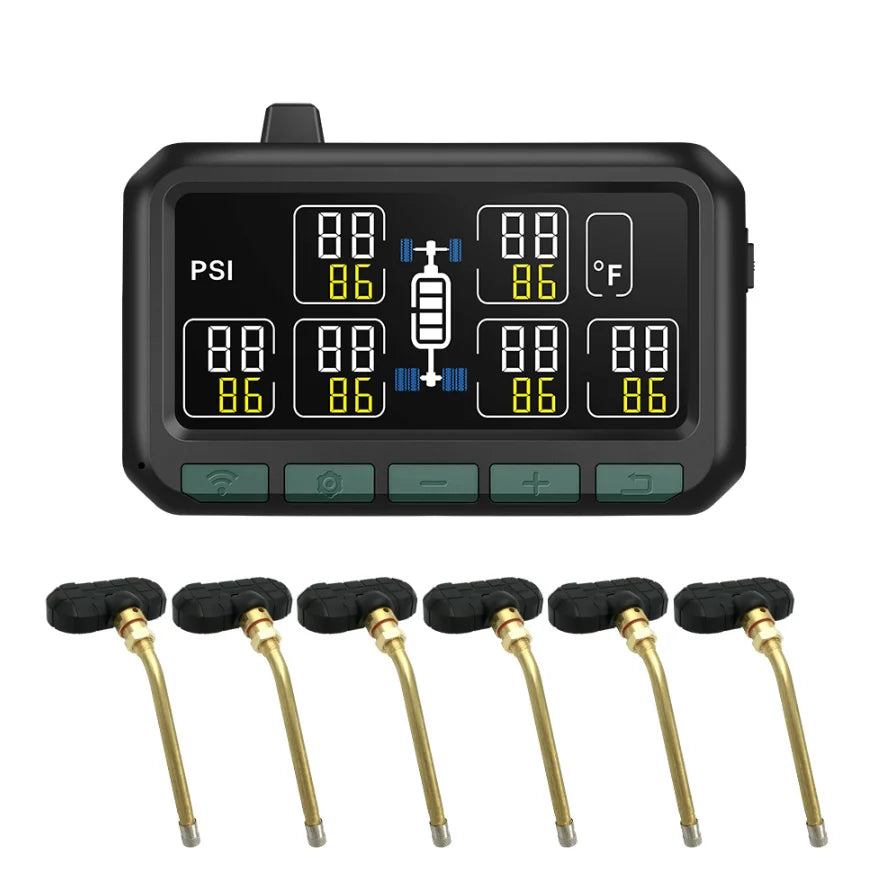 Cross-border Exclusive Smart Wireless Tire Pressure Monitoring System for 6-Wheel Trucks and Buses