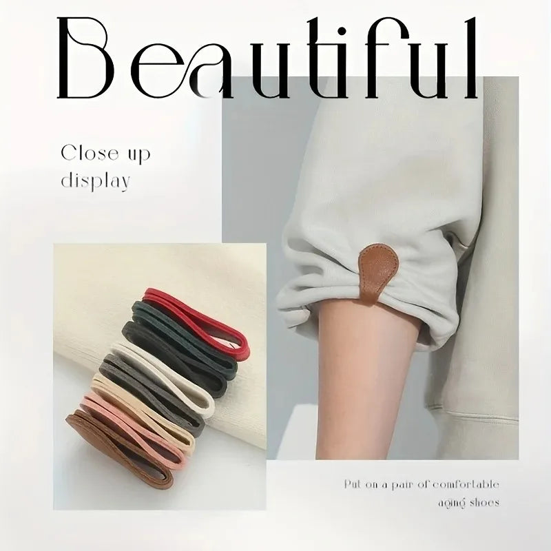 Fixed Magnetic Buckle for Trouser Legs Detachable Nail-free and Seam-free Leather Leg-retracting Buckle Sewing Tools Accessoires