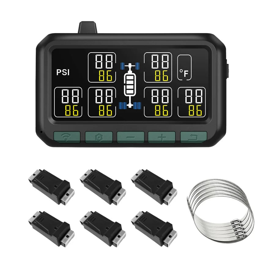 Cross-border Exclusive Smart Wireless Tire Pressure Monitoring System for 6-Wheel Trucks and Buses