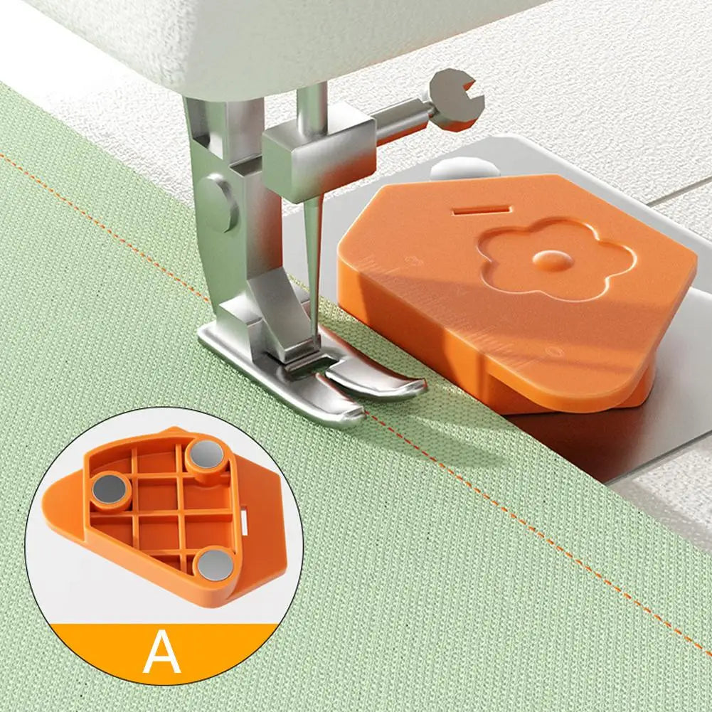 Magneet Slot Stitcher Naaimachine Accessoires Nieuwe Multipurpose Magnet Gauge Edge Polygonal Anti-Curling Plastic Positioner