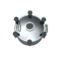 Sus 304 316L  Sanitary Stainless Steel Pressure Vessel Sight Glass Manhole Cover 1-3bar