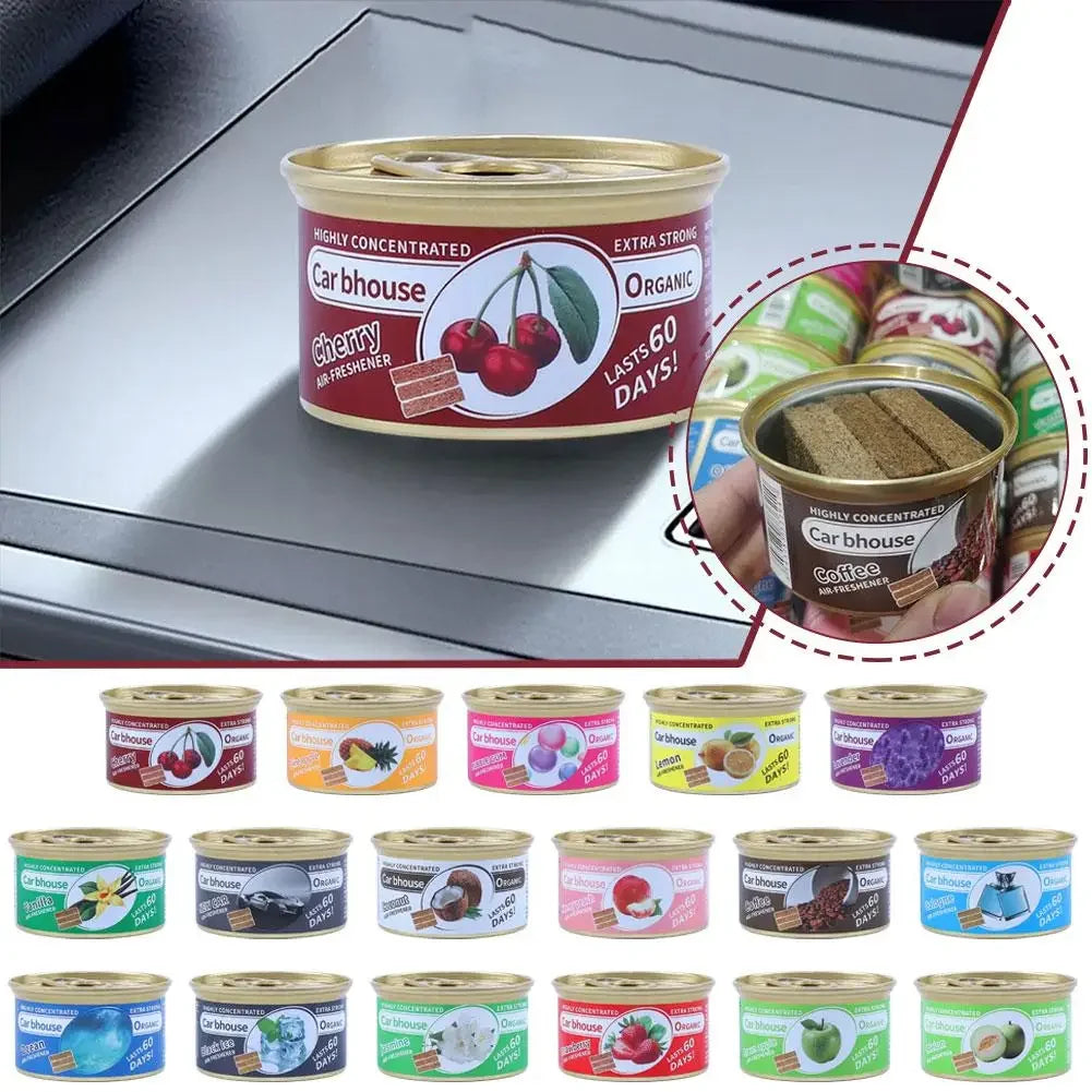Auto Supplies Canned Wood Blocks Car Air Fresheners Perfume Coffee Flavor Explosion Car Foreign Aromatherapy Deodorant Supplies